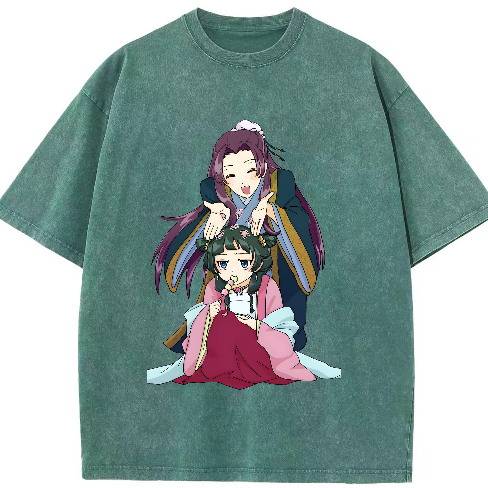 （画像用） 薬屋のひとりごと The Apothecary Diaries 綿100% ヴィンテージ風 半袖Tシャツ（フロントプリント）